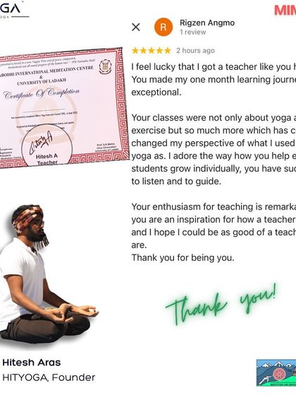 Hitesh Aras - Yoga Teacher Training & Certification Student Journeys & Testimonials photo 7