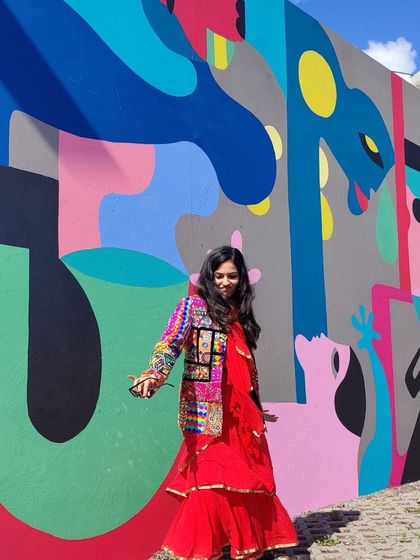 The artist at the Reunion Graffiti Festival, representing our studio's first international rendezvous.