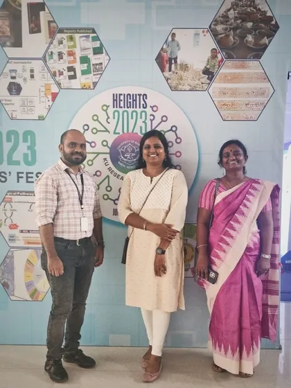 With fellow academics at the "Heights 2023" fest. These events are fantastic opportunities for networking and collaboration.