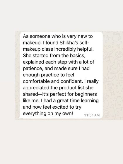 Shikha Agarwal - Personal Self-Makeup Classes Hear From My Students photo 6