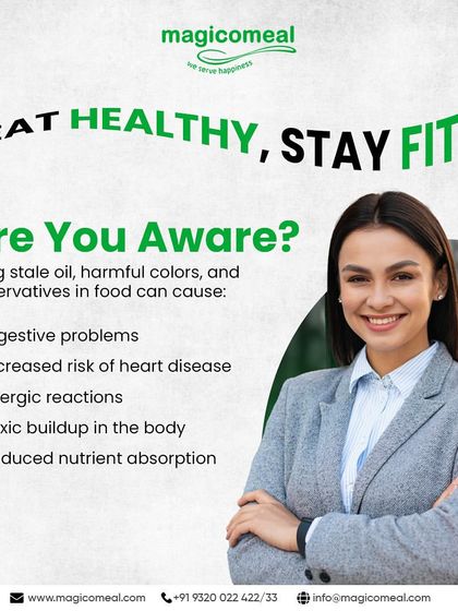 Are you aware of the dangers of stale oil, harmful colors, and preservatives? This informational graphic highlights the health risks, reinforcing my commitment to using only fresh, safe ingredients.