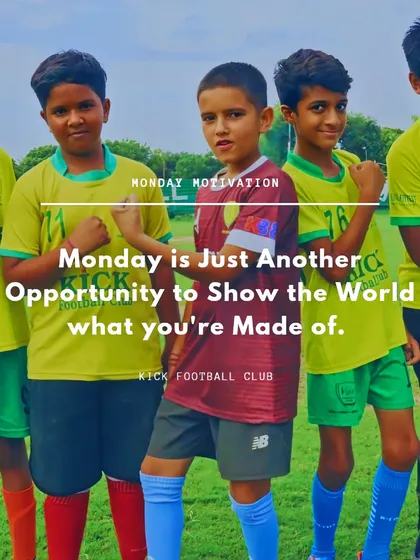 Monday is just another opportunity to show the world what you're made of. Our players are ready to take on the week.