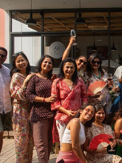 A happy group photo from our Wine Picnic. It's wonderful to see so many people enjoying themselves.