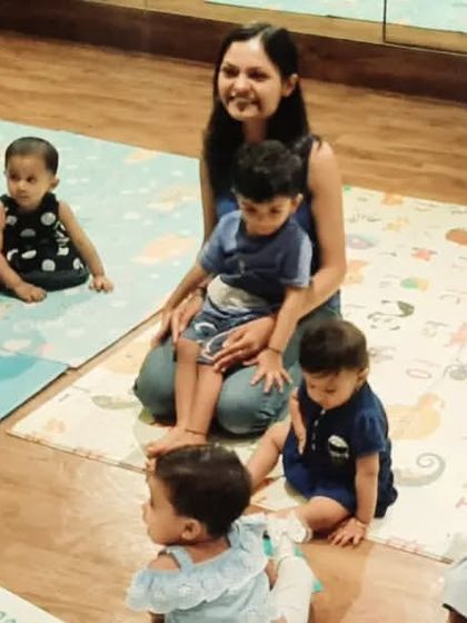 A candid moment with the children after our Bells semester class. They each receive a little something to remember our musical journey together.