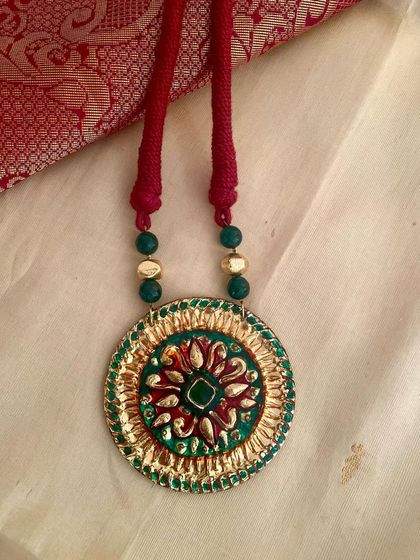 Greengold - Handcrafted Indian Jewellery Tanjore Art: Wearable Royalty photo 12