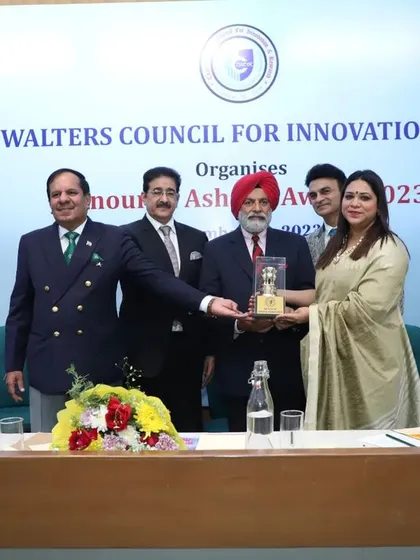 Receiving the Honour of Ashoka Award 2023. This award, presented by the Charles Walters Council for Innovation & Research, is a profound honor that fuels my dedication to my professional and social work.