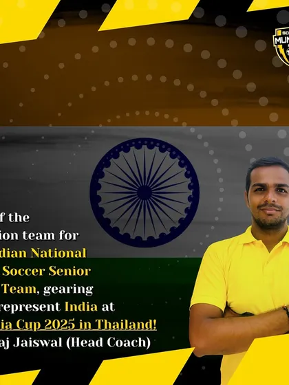A proud moment for our academy. Head Coach Suraj Jaiswal was part of the selection team for the Indian National Beach Soccer Senior Men's Team for the Asia Cup.