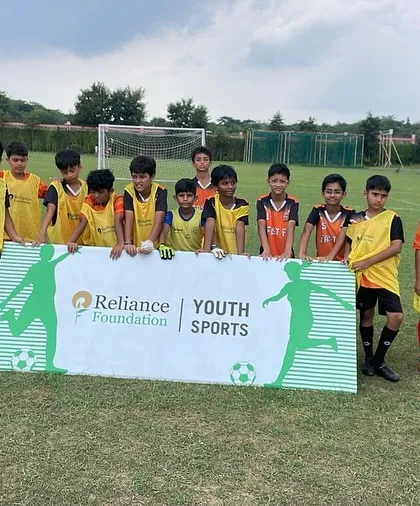 Our U11 team ready to compete in the Reliance Foundation Junior League.