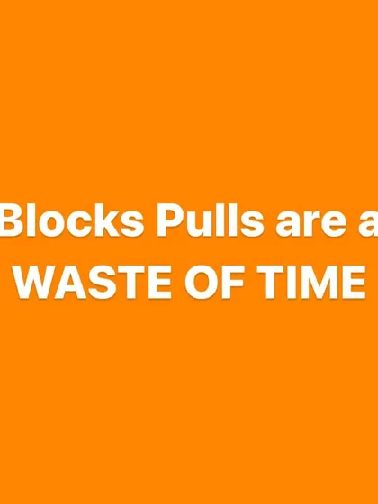 My opinion on block pulls for raw lifters. They alter the lift's starting position and can be less effective than variations that more closely mimic the actual competition deadlift. My programming is based on what is most effective for a raw lifter.