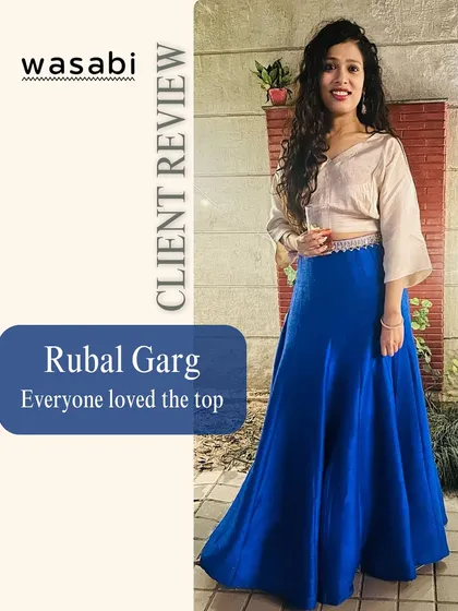 Rubal Garg’s pick was a hit. I was so happy to hear that everyone loved the top she chose. My goal is always to create pieces that are timeless and start conversations.