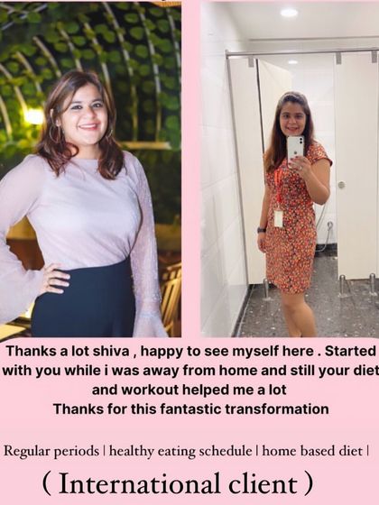 An 8 kg drop in 2 months for our international client. Even while away from home, she followed our customized metabolic diet and home-based workout plans for a fantastic transformation.