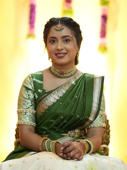 Shreeja - Bridal Makeup & Styling Elegant Engagement & Pre-Wedding Looks photo 14