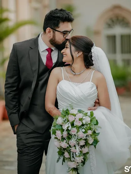 The quiet moments after the "I do's". For Shimeath and Vishal's church wedding, I focused on capturing the serene elegance and the gentle start of their new journey together. It shows that candid photography can be both emotional and graceful.
