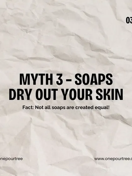 Winter Skincare Myth: "Soaps dry out your skin." Fact: Not all soaps are created equal! My handmade soaps are formulated to nourish and hydrate, not strip your skin.