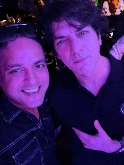 Another selfie with the legend, DJ Aqeel. Learning from the best is a huge part of my journey.