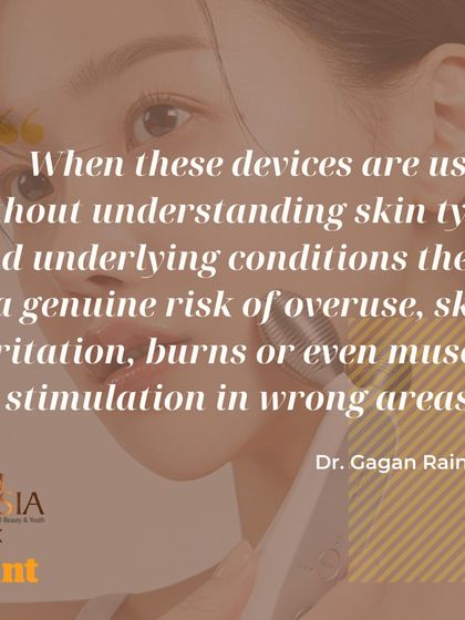 As I explained in the article, using at-home devices without understanding your specific skin type or underlying conditions can cause overuse, irritation, burns, or other complications. Professional guidance is essential for safety.
