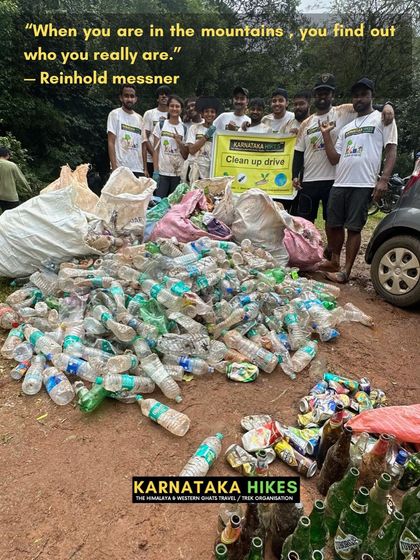 The result of our clean-up drive. We hope this inspires everyone to be more conscious and help us in our mission to save nature.