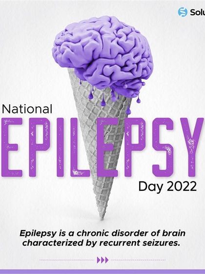 This creative visual for National Epilepsy Day uses a brain-flavored ice cream cone to grab attention. It marks the day dedicated to raising awareness about this chronic brain disorder characterized by recurrent seizures.