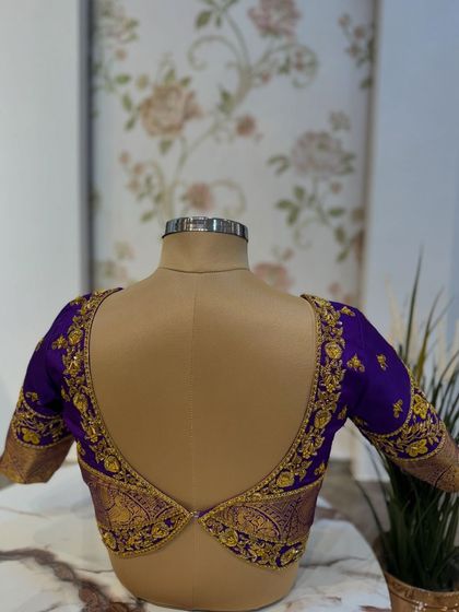 Chaithu Gowda - Custom Designer Ethnic Wear Custom Embroidered Blouses photo 97