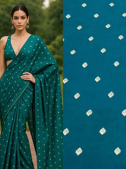 From a swatch of fabric to a stunning finished saree. This is the magic we create together. Let me help you visualize and craft an elegant silk brocade saree that is timeless and uniquely yours.
