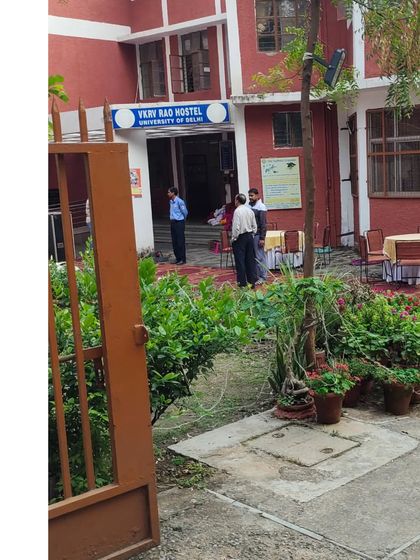 We have had the honor of serving at many prestigious places, including hostels at the University of Delhi. This photo is from an event we catered at the TSRM Rao Hostel.