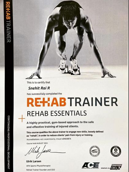 Snehit Rai - Professional Development for S&C Coaches My Credentials & Professional Development photo 9