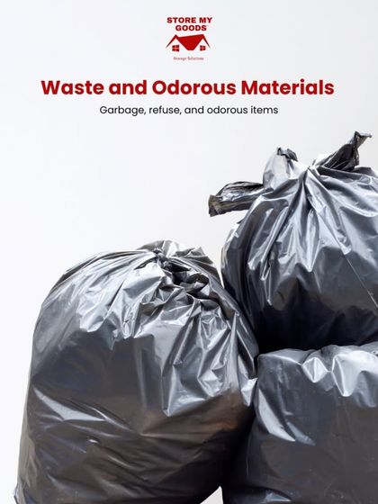 For obvious reasons, I do not store garbage, refuse, or any odorous materials. My facilities are kept clean and fresh for everyone's belongings.