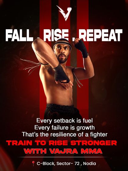 Fall. Rise. Repeat. Every setback is fuel and every failure is growth. That's the resilience of a fighter.