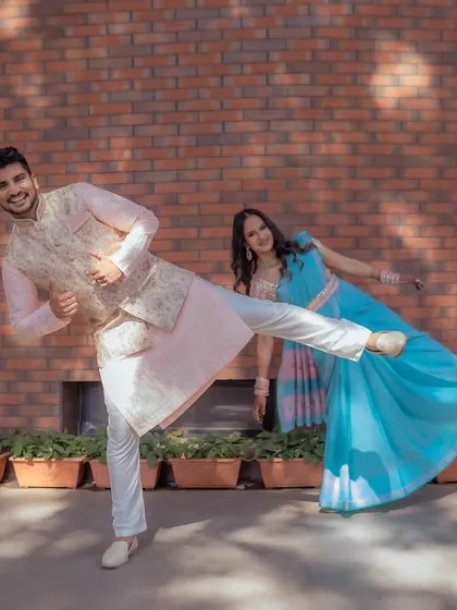 Pre-wedding shoots should be fun! I love capturing your playful side, like these candid moments from an engagement shoot that show your true personalities.