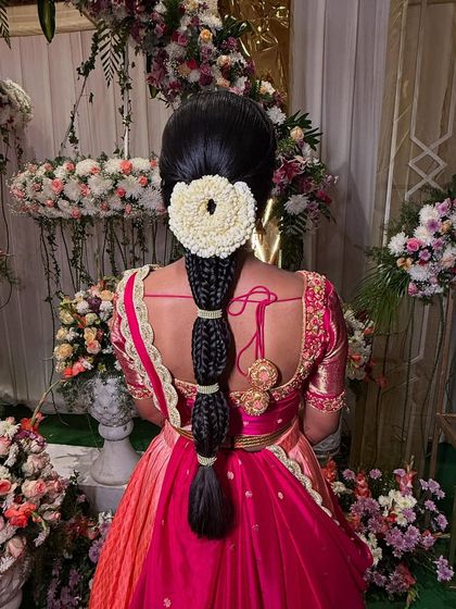 Bhavya Achar - Bridal & Occasion Styling Traditional South Indian Bridal Braids photo 24
