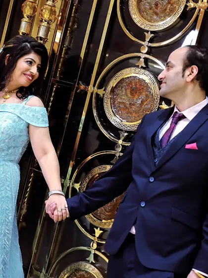 A candid moment between a couple during their pre-wedding or engagement photoshoot. We focus on capturing genuine connection and emotion for all couple-centric events like anniversaries and engagements.