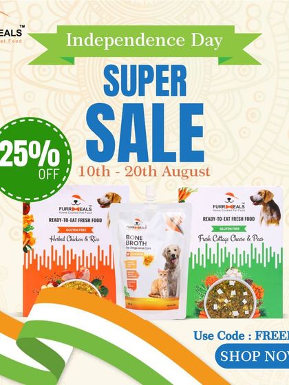 Here are more of our festive sale announcements, including for Diwali, Christmas, and Independence Day. I always try to make these celebrations special for your pets too.