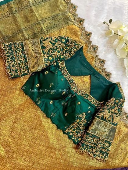 Anthariya by Nidhi Gowda - Ethnic Wear Design & Embroidery Courses Silk Saree Blouse Designs photo 15