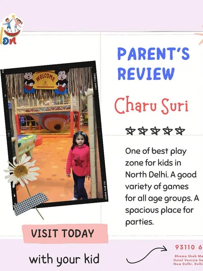 "One of best play zone for kids in North Delhi. A good variety of games for all age groups." - Charu Suri. I'm glad our efforts to cater to different ages are appreciated.