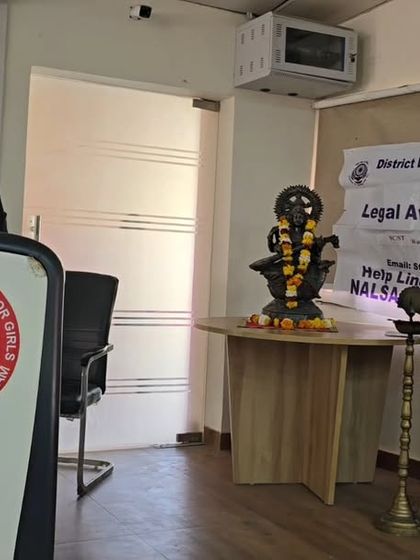 Speaking at a Legal Awareness Camp organized by the District Legal Services Authority. These camps are essential for bringing legal knowledge directly to the community.