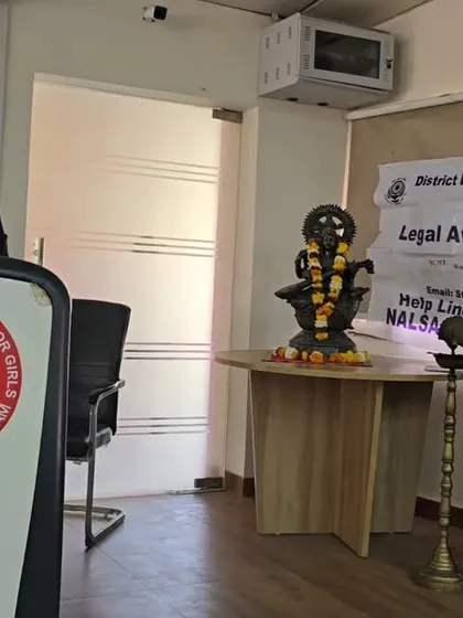 Speaking at a Legal Awareness Camp organized by the District Legal Services Authority. These camps are essential for bringing legal knowledge directly to the community.