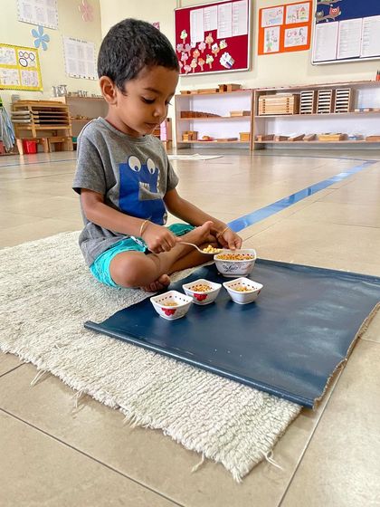 Siksha Montessori - Montessori Preschool & Kindergarten (Ages 2.5-6) Practical Life: Building Independence photo 15