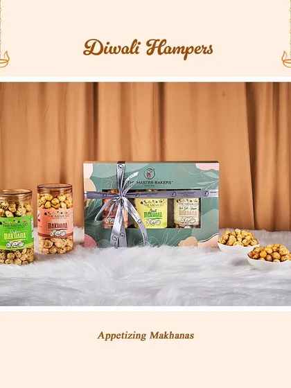 Another look at our Appetizing Makhanas Diwali Hamper, showcasing the different flavors available in our festive collection.