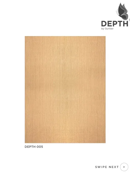 This is my 'Depth 005' veneer, a fine, linear texture on a light-colored wood. It's a subtle and sophisticated choice for modern interiors.