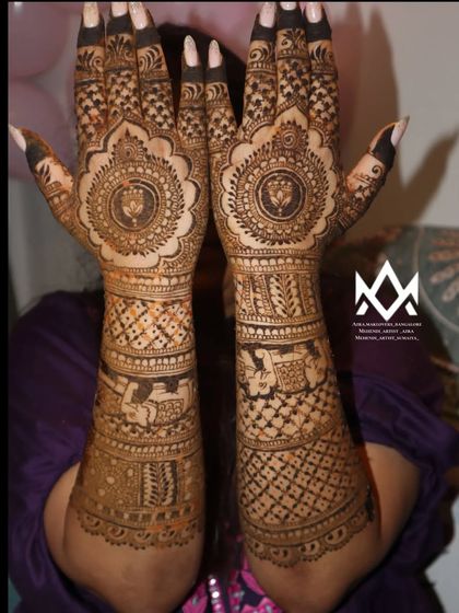 Azra Mehendi - Mehendi Artistry Full Bridal Mehendi photo 8