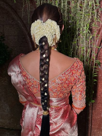 Bhavya Achar - Bridal & Occasion Styling Traditional South Indian Bridal Braids photo 34