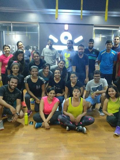 A fun Friday Zumba party at Cure.fit. This is what it looks like when everyone lets go and just enjoys the music and movement. These fireballs brought so much positive energy to the studio.