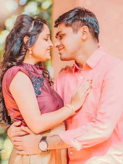 It's all in the eyes. This intimate pre-wedding portrait is a perfect example of the quiet, powerful connection I aim to capture, letting you two just be yourselves.