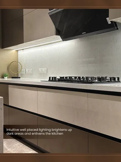 Intuitive, well-placed lighting brightens up dark areas and enlivens the entire kitchen, making it a more pleasant space to be in.