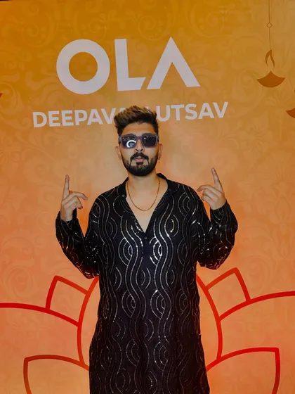 Bringing the energy to the OLA Deepavali Utsav.
