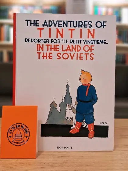 'The Adventures of Tintin in the Land of the Soviets' is the very first story, presented here in a beautiful colorized edition.