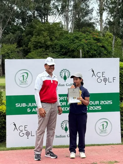Unnati finished a close second, just one shot behind. Having two of my players battle it out for the top spot is a fantastic result for our academy.