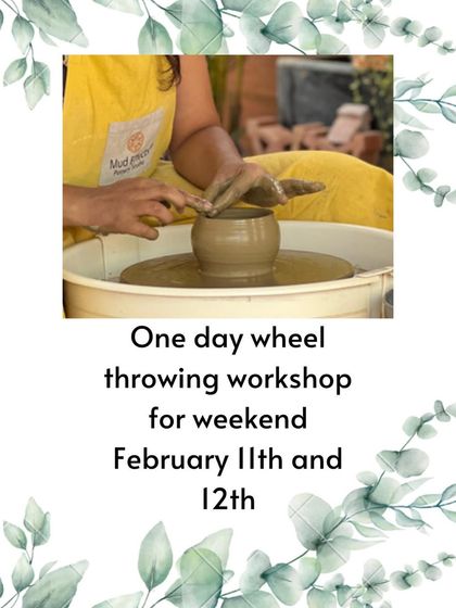 I'm hosting a one-day wheel throwing workshop on the weekend of February 11th and 12th. It's a great way to try pottery for the first time.