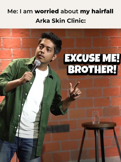 When you are worried about hair fall, my response is: "Excuse me, brother! Don't take tension, just take an appointment." We have the solutions, you just need to take the first step.