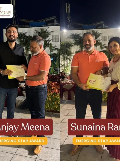 Recognizing the rising talent at Right Horizons. Sanjay Meena and Sunaina Rana are celebrated as our Emerging Stars, highlighting their passion and potential at our annual awards ceremony.